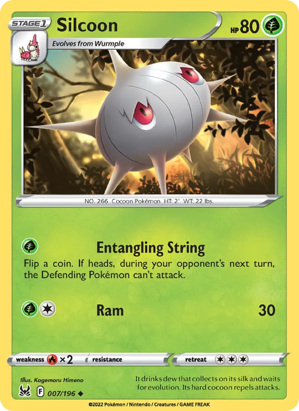 Silcoon - Lost Origin Pokemon Card