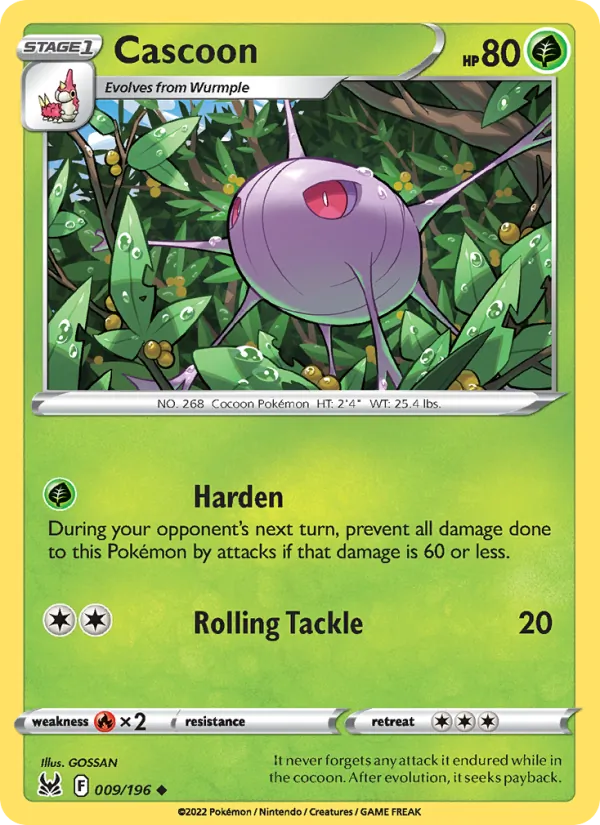 Cascoon - Lost Origin Pokemon Card