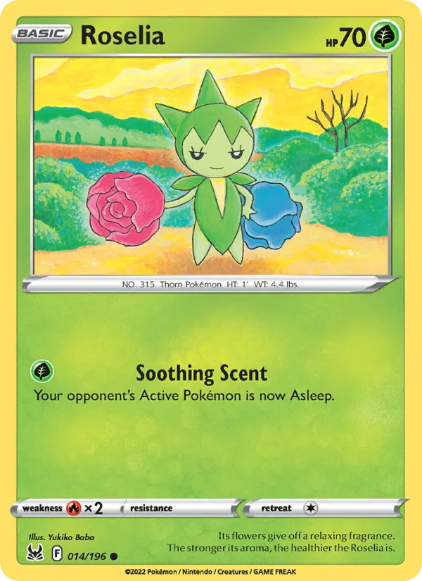 Roselia - Lost Origin Pokemon Card