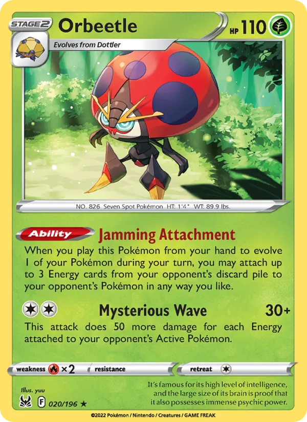 Orbeetle - Lost Origin Pokemon Card