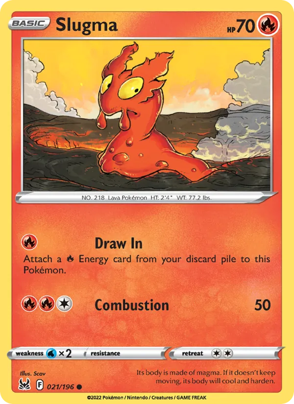 Slugma - Lost Origin Pokemon Card