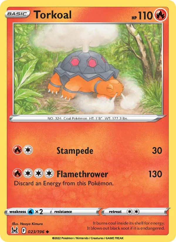 Torkoal - Lost Origin Pokemon Card