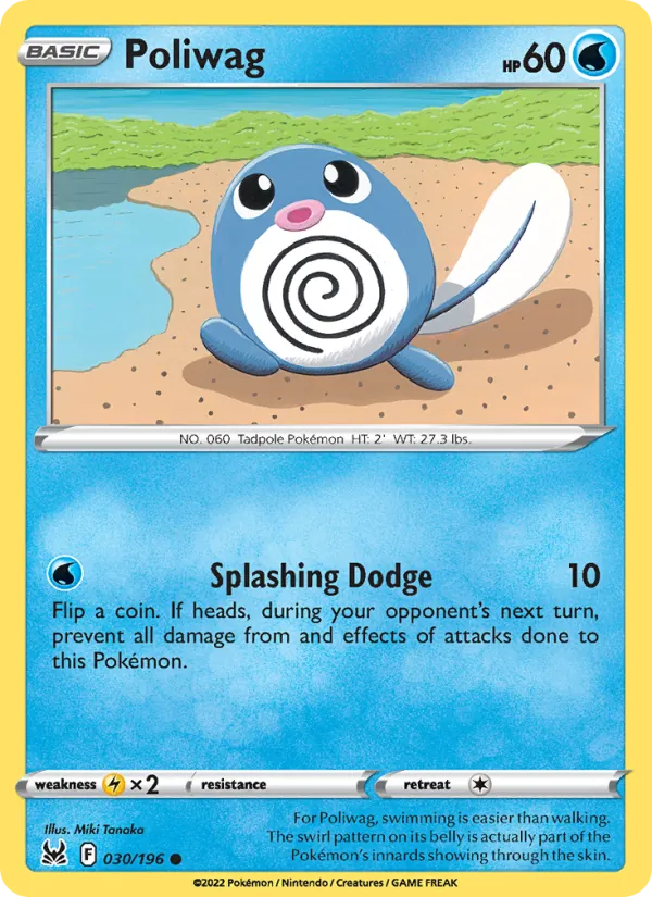 Poliwag - Lost Origin Pokemon Card