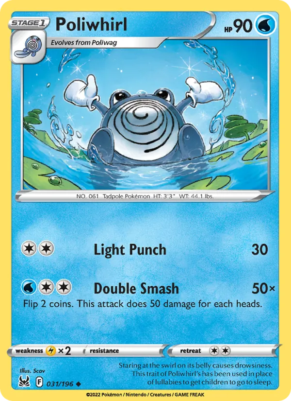 Poliwhirl - Lost Origin Pokemon Card