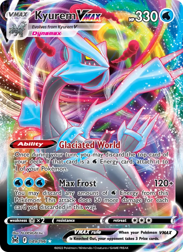 Kyurem VMAX - Lost Origin Pokemon Card