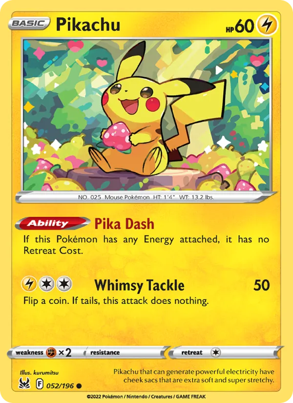 Pikachu - Lost Origin Pokemon Card