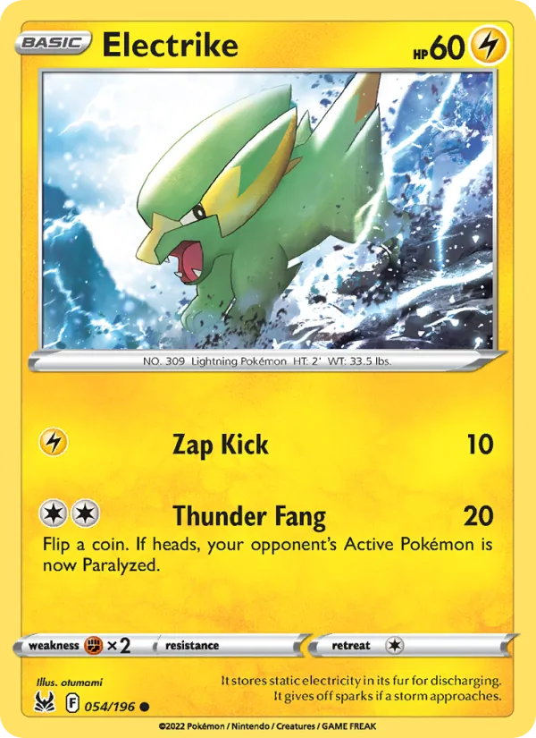 Electrike - Lost Origin Pokemon Card