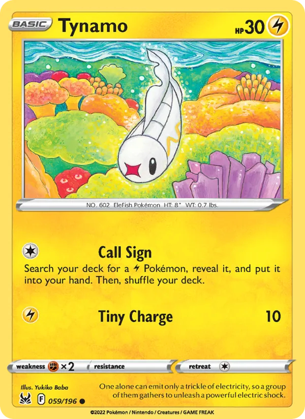 Tynamo - Lost Origin Pokemon Card