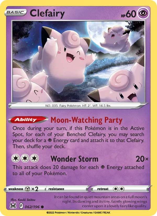 Clefairy - Lost Origin Pokemon Card