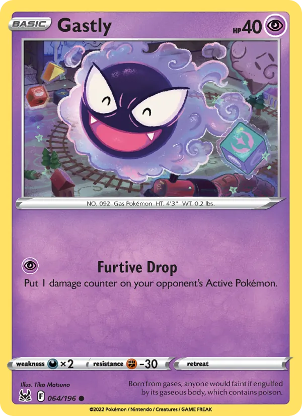 Gastly - Lost Origin Pokemon Card