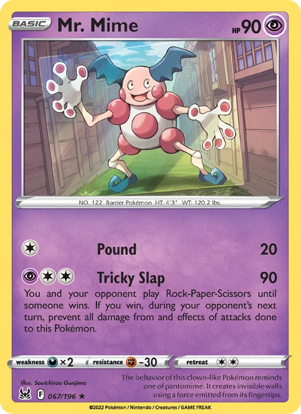 Mr. Mime - Lost Origin Pokemon Card