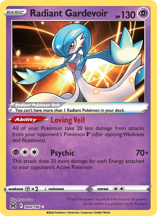 Radiant Gardevoir - Lost Origin Pokemon Card