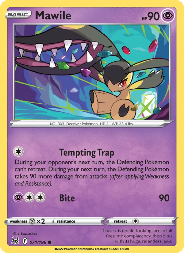 Mawile - Lost Origin Pokemon Card
