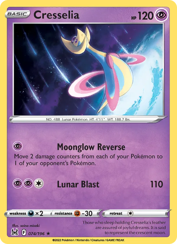 Cresselia - Lost Origin Pokemon Card