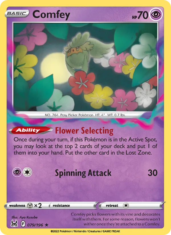 Comfey - Lost Origin Pokemon Card