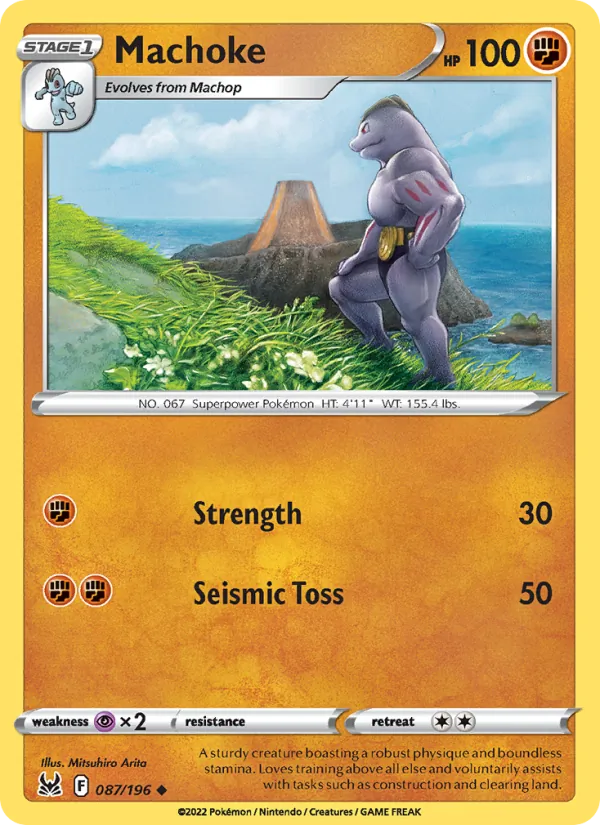 Machoke - Lost Origin Pokemon Card