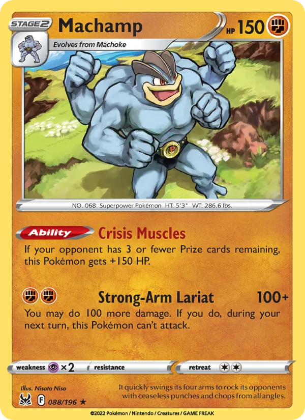 Machamp - Lost Origin Pokemon Card