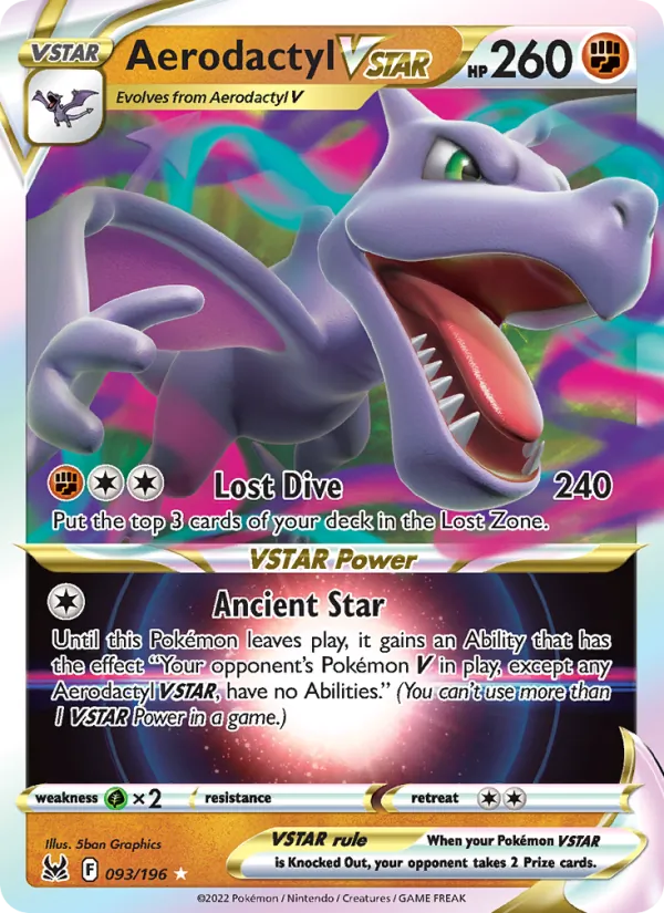 Aerodactyl VSTAR - Lost Origin Pokemon Card