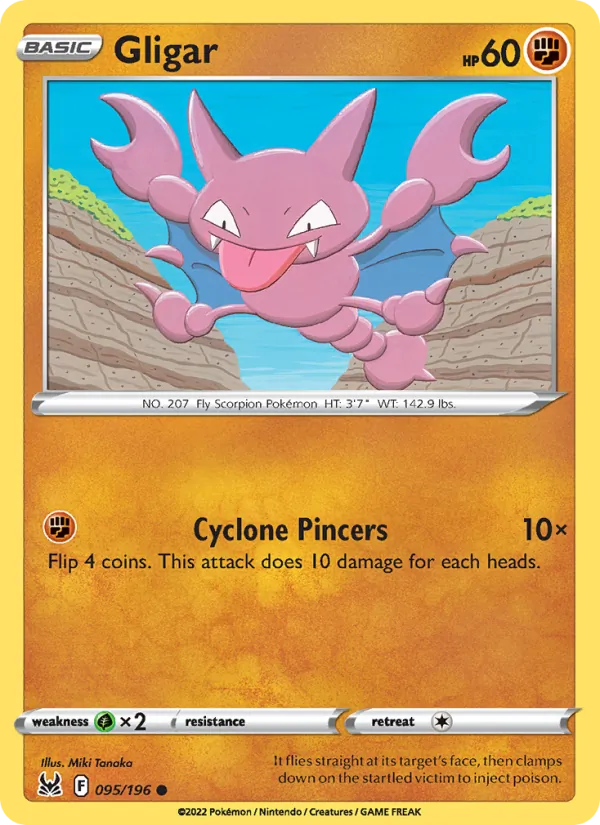 Gligar - Lost Origin Pokemon Card