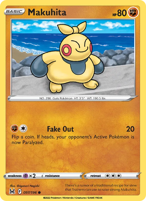 Makuhita - Lost Origin Pokemon Card