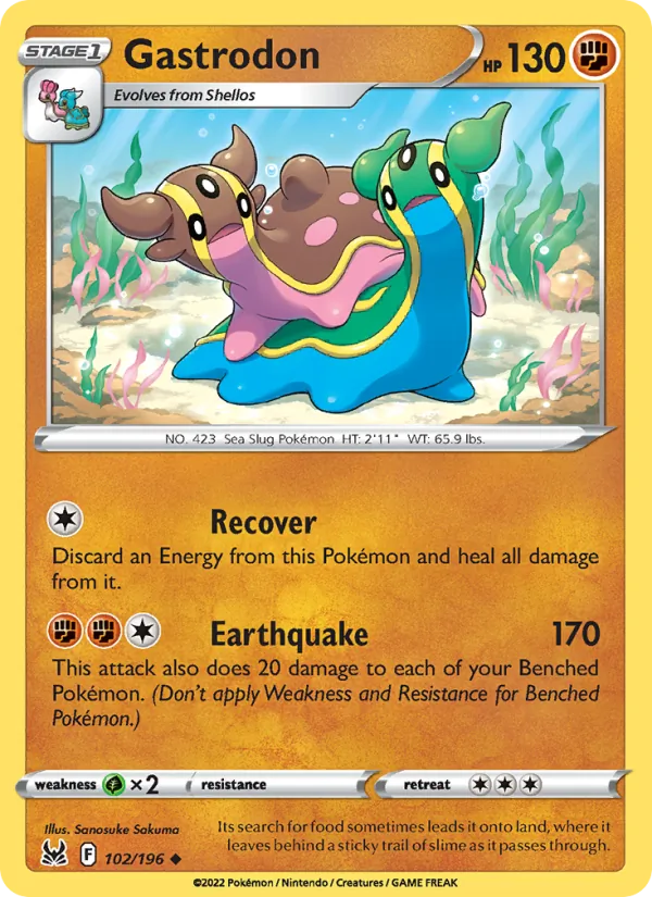 Gastrodon - Lost Origin Pokemon Card