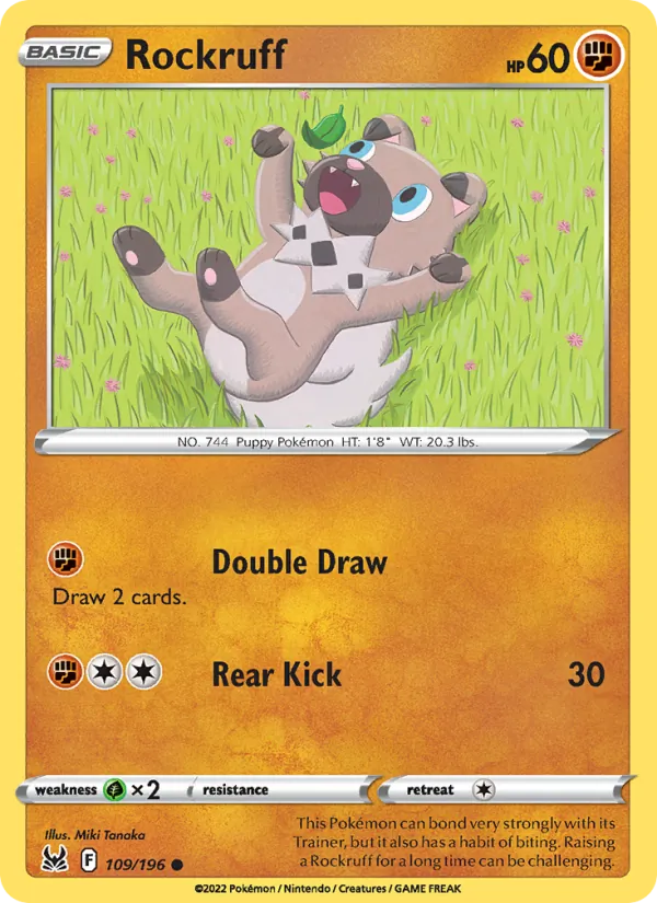 Rockruff - Lost Origin Pokemon Card
