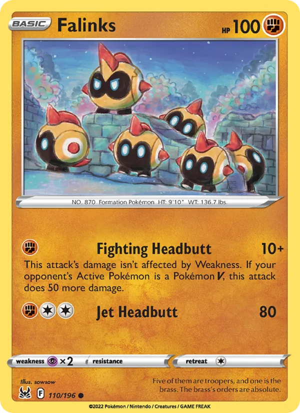 Falinks - Lost Origin Pokemon Card