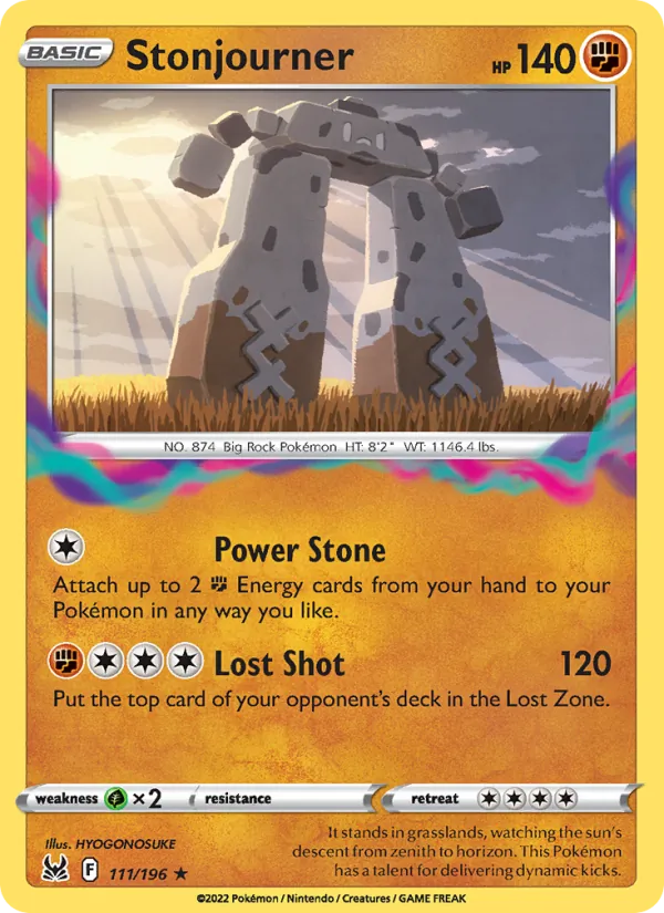 Stonjourner - Lost Origin Pokemon Card