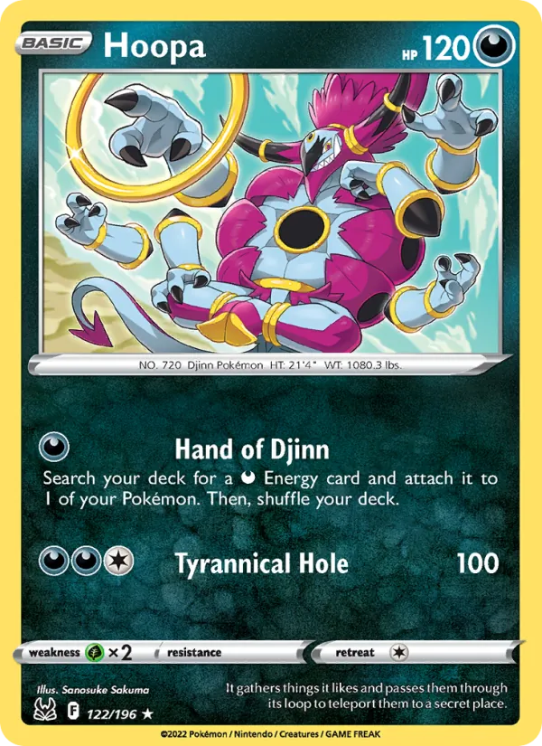 Hoopa - Lost Origin Pokemon Card