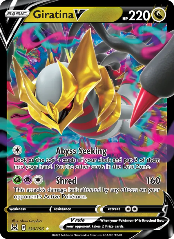 Giratina V - Lost Origin Pokemon Card