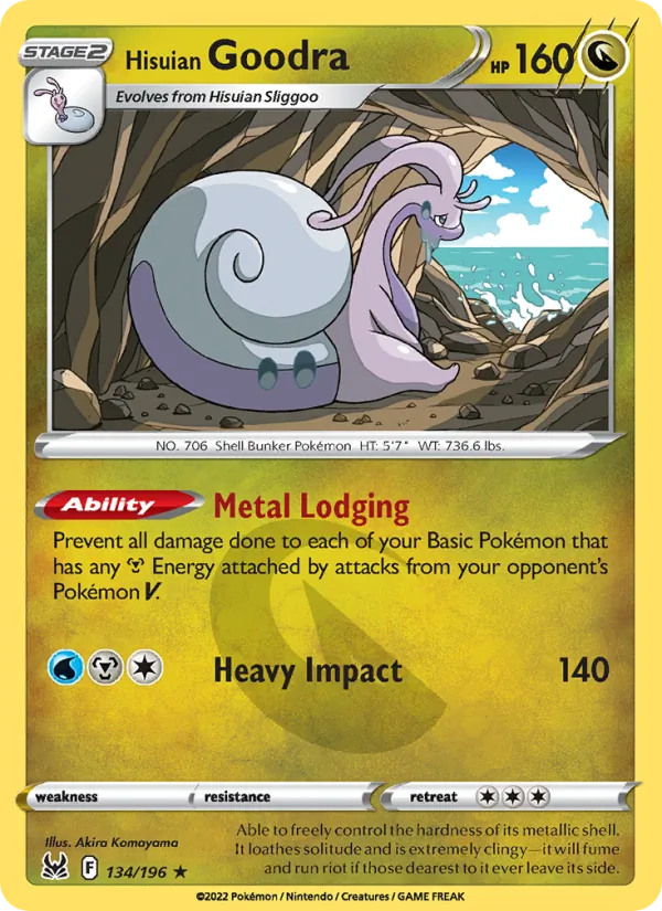Hisuian Goodra - Lost Origin Pokemon Card