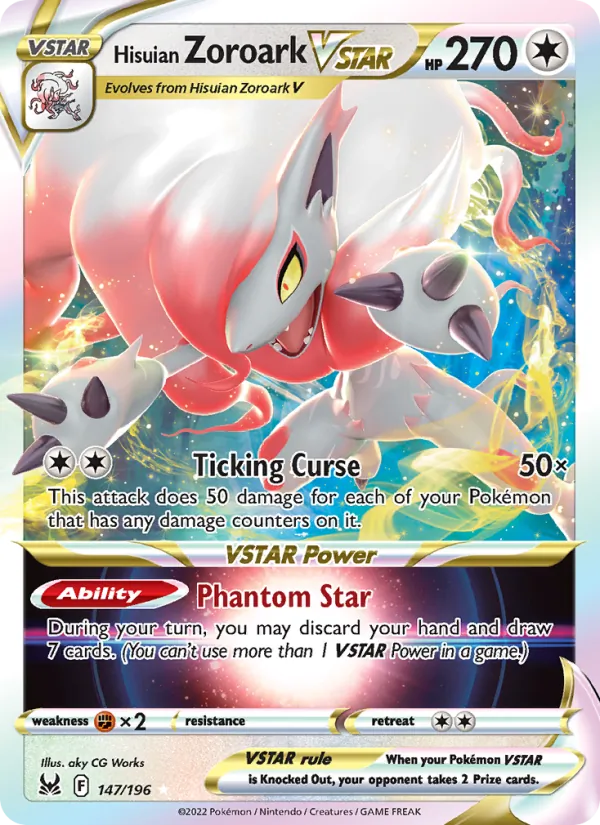 Hisuian Zoroark VSTAR - Lost Origin Pokemon Card