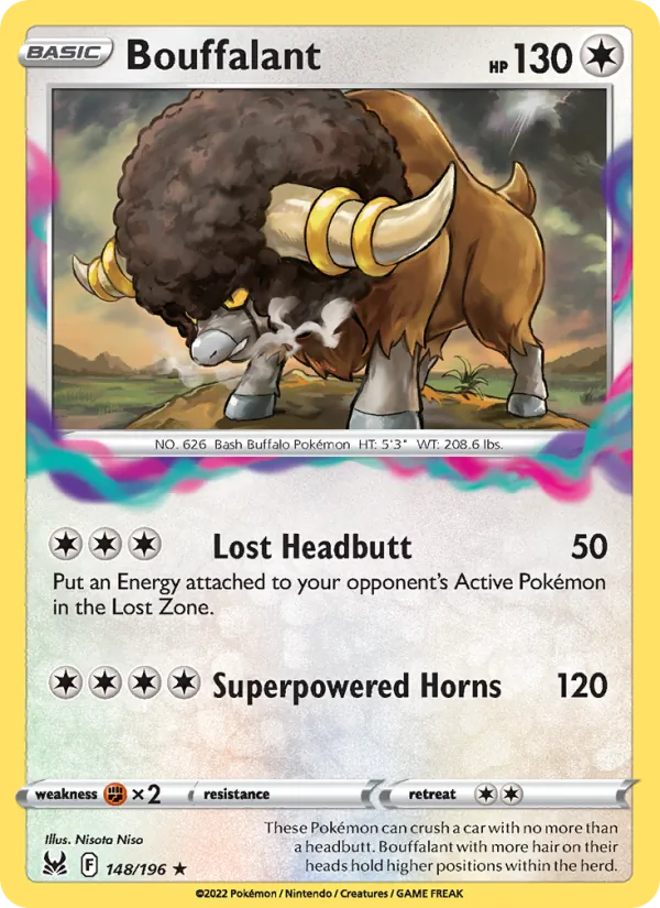 Bouffalant - Lost Origin Pokemon Card