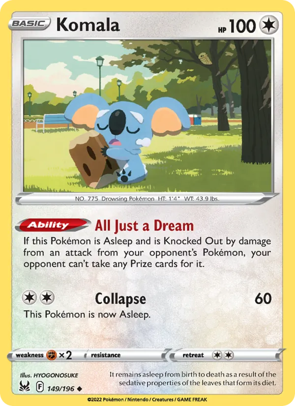 Komala - Lost Origin Pokemon Card