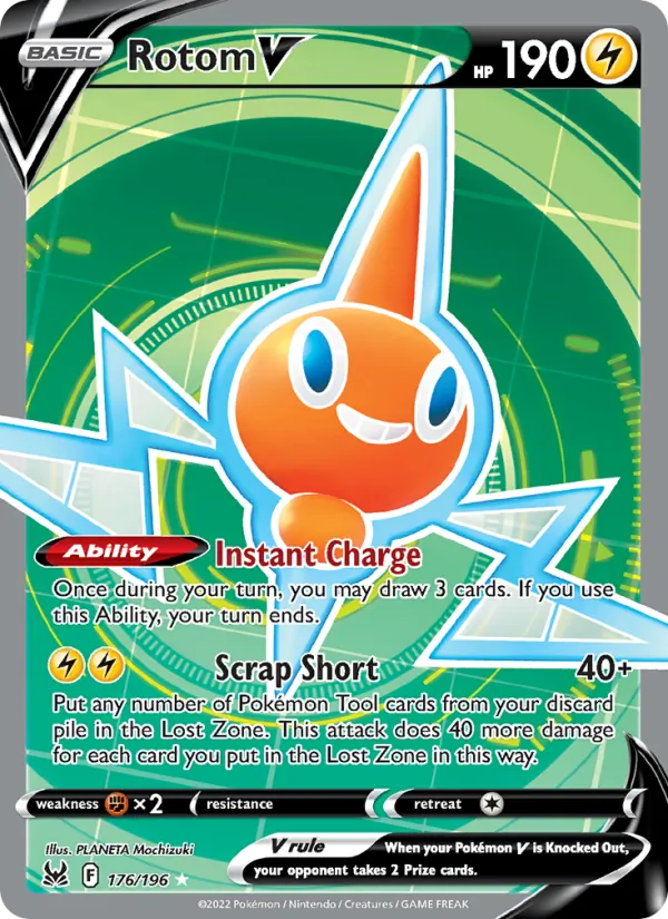 Rotom V - Lost Origin Pokemon Card