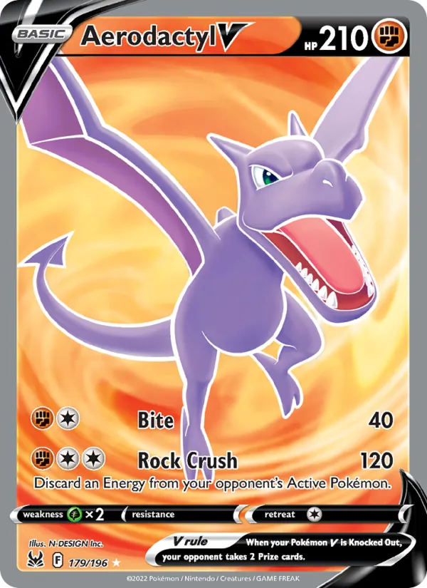 Aerodactyl V - Lost Origin Pokemon Card