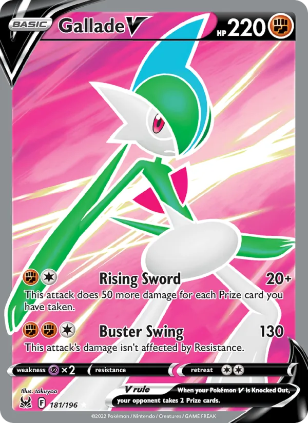 Gallade V - Lost Origin Pokemon Card