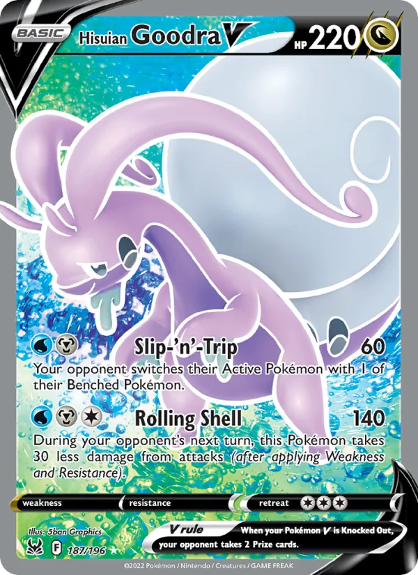 Hisuian Goodra V - Lost Origin Pokemon Card