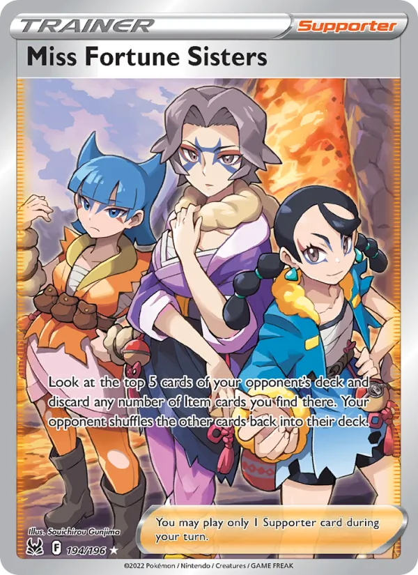 Miss Fortune Sisters - Lost Origin Pokemon Card