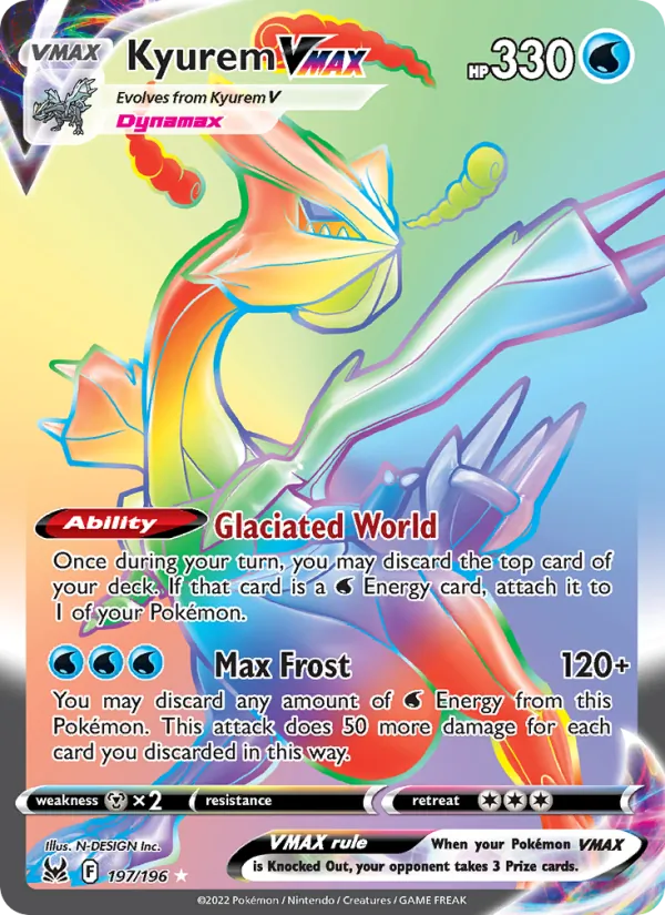 Kyurem VMAX - Lost Origin Pokemon Card