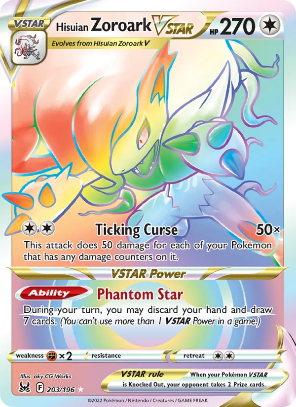 Hisuian Zoroark VSTAR - Lost Origin Pokemon Card