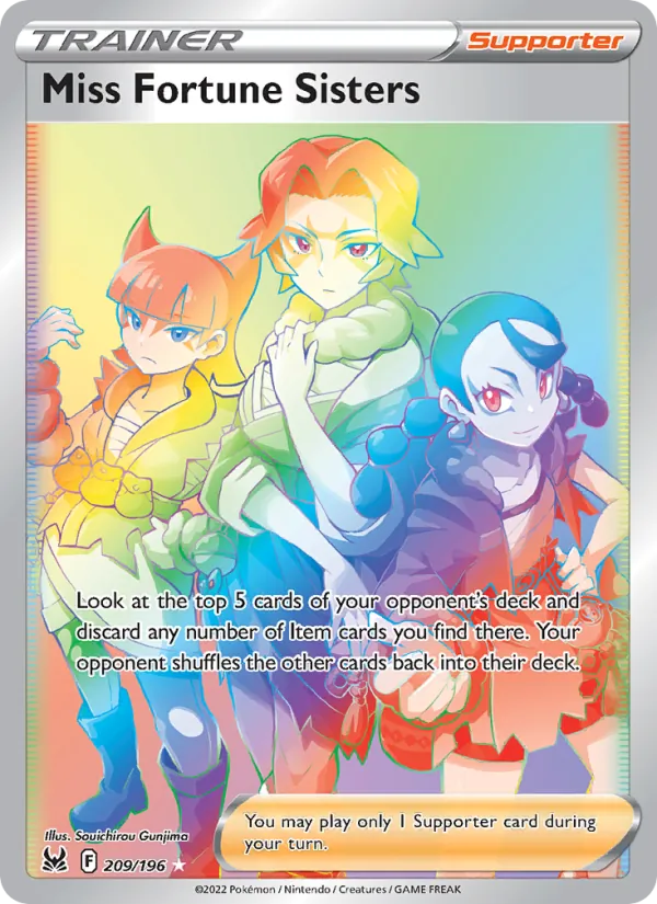 Miss Fortune Sisters - Lost Origin Pokemon Card