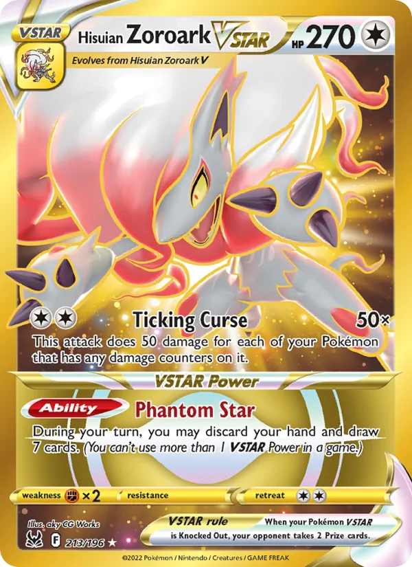 Hisuian Zoroark VSTAR - Lost Origin Pokemon Card