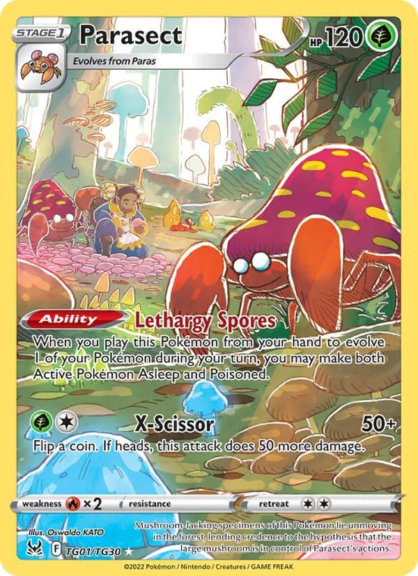Parasect - Lost Origin Pokemon Card