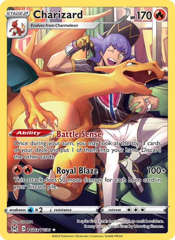 Charizard - Lost Origin Pokemon Card