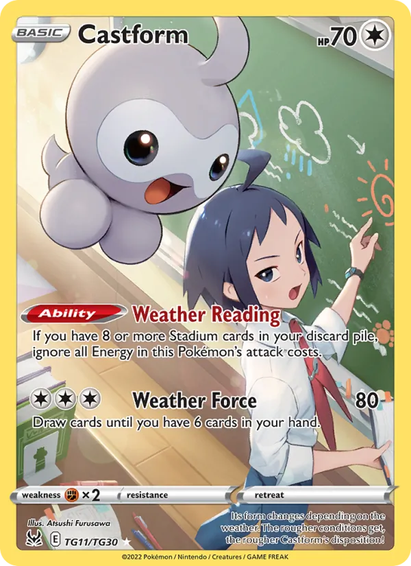 Castform - Lost Origin Pokemon Card