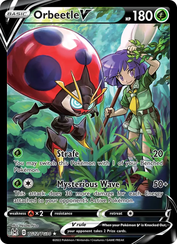 Orbeetle V - Lost Origin Pokemon Card