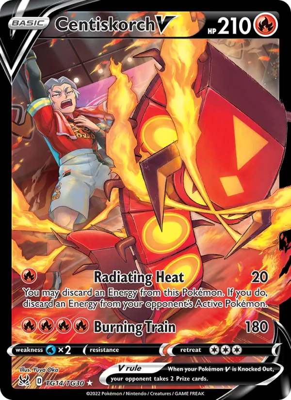 Centiskorch V - Lost Origin Pokemon Card