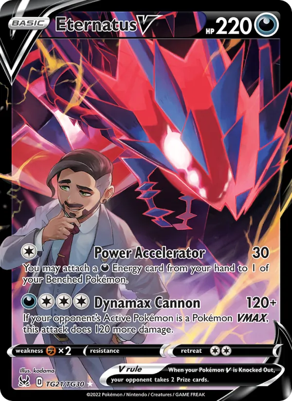 Eternatus V - Lost Origin Pokemon Card