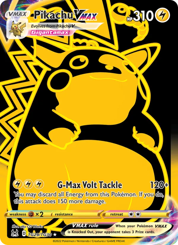 Pikachu VMAX - Lost Origin Pokemon Card